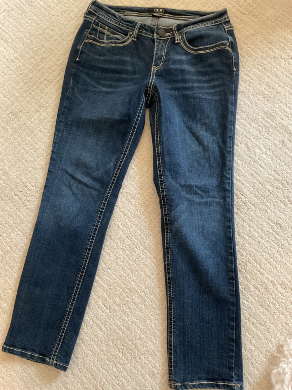 a.n.a Dark Blue Straight Leg Jeans